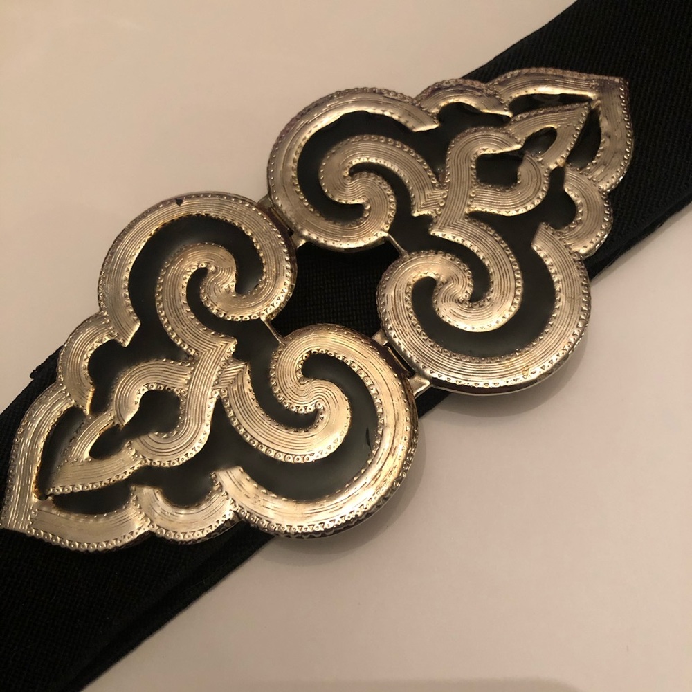 Vintage Gold & Black Belt